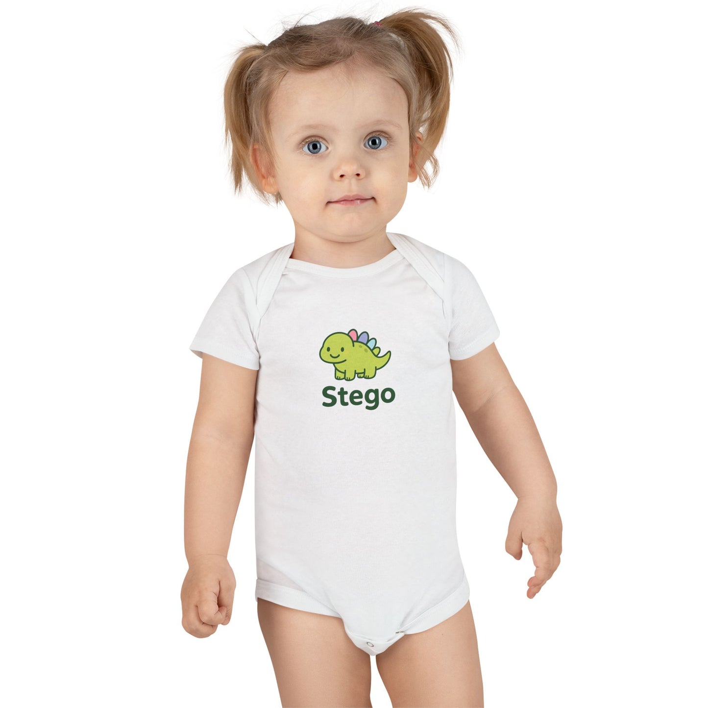Stego Baby Onesie a cute Dinosaur Bodysuit