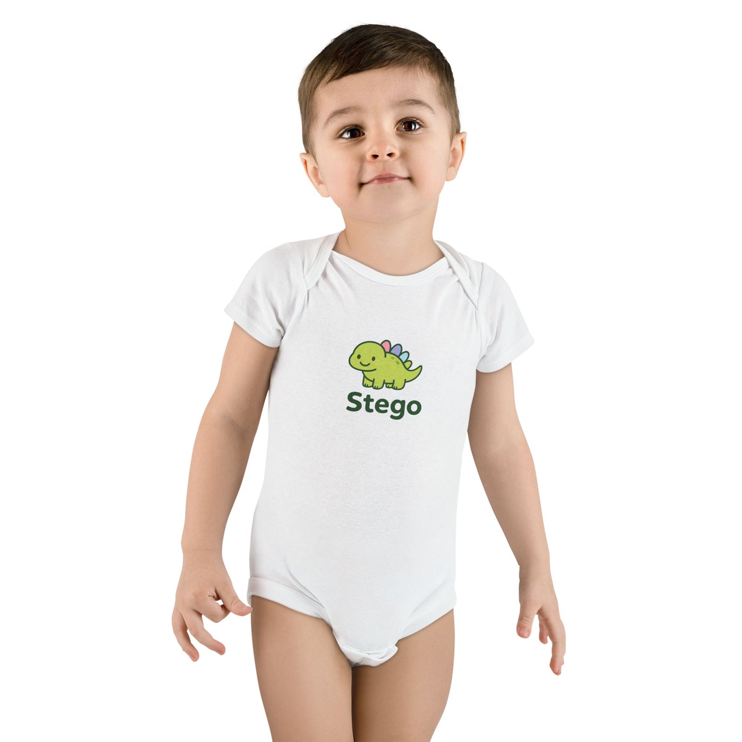 Stego Baby Onesie a cute Dinosaur Bodysuit