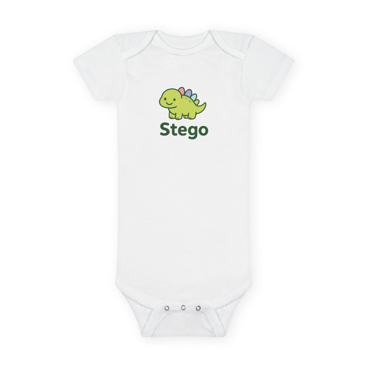 Stego Baby Onesie a cute Dinosaur Bodysuit