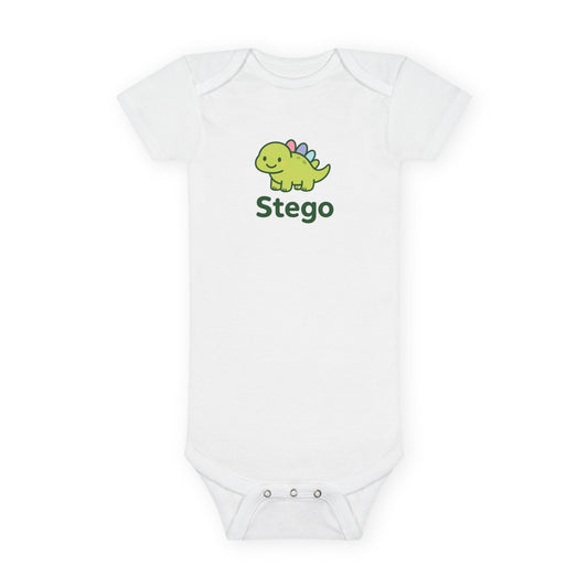 Stego Baby Onesie a cute Dinosaur Bodysuit